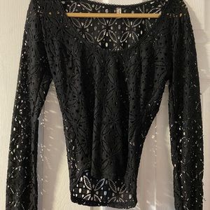 Long sleeve black top